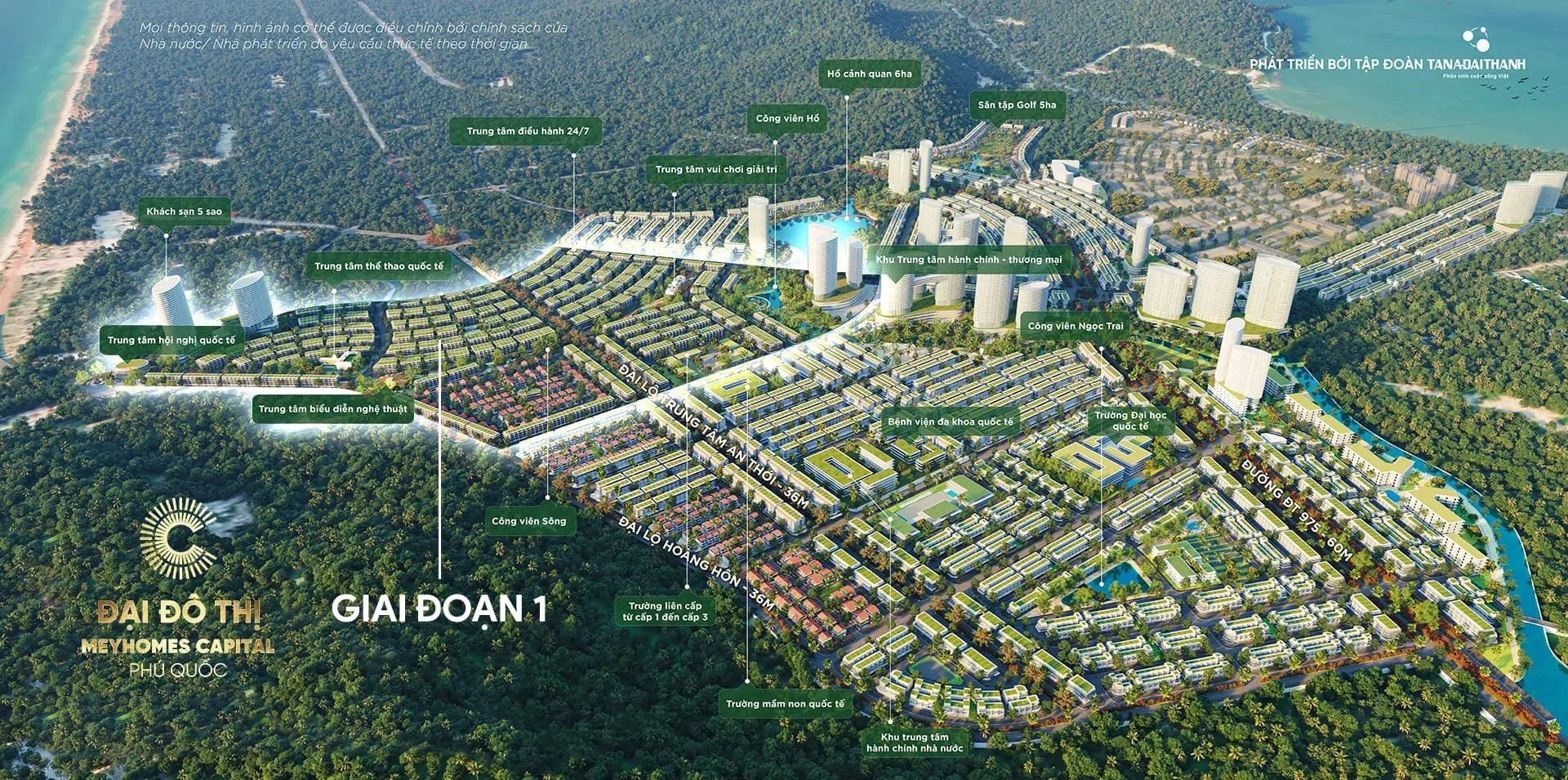 Tổng thể khu đô thị Meyhomes Capital Phú Quốc. Tổng thể khu đô thị Meyhomes Capital Phú Quốc.